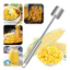 Xẻng xúc ngô bằng thép không gỉ, dụng cụ nhà bếp nhỏ gọn, máy đập ngô gia dụng.