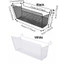 Giỏ treo đầu giường JUNYUE88US, Giỏ đựng đồ lặt vặt hạng nặng dung tích lớn, Không cần khoan sắt Tiết kiệm không gian Dụng cụ sắp xếp kim loại Giường tầng