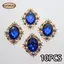 Bling Kim cương giả Diamante Ngọc trai Mặt sau phẳng Nút trang trí đám cưới