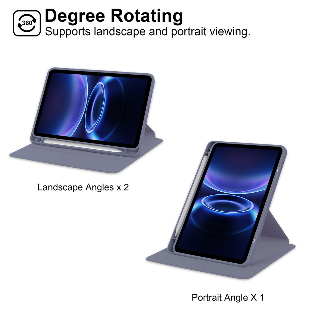 Ốp Lưng Cho Xiaomi Redmi Pad 2 SE 9.7 Inch 2026 Cho Redmi Pad 2 9.7 Inch Máy Tính Bảng Xoay 360 Trong Suốt acrylic flip cover Khay Bút Chống Sốc Ngủ Đánh Thức Vỏ