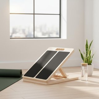 Xây dựng bằng gỗ nguyên khối Cáng bắp chân có thể điều chỉnh bề mặt chống trượt Bảng nghiêng có thể điều chỉnh Đế chống trượt cho người chạy bộ, vận động viên, phòng tập thể dục tại nhà