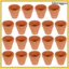 20 Chiếc Thoát Nước Mini Terracotta Chậu Cây Vườn Hoa Trồng Nhỏ Với Trong Nhà Nhỏ Mầm Non Khenggao