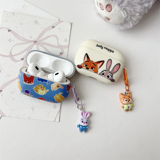 Zootopia cho Airpods4 Airpod 1 / 2 3 Pro Pro2 pro3 Bộ tai nghe Bluetooth không dây Vỏ bảo vệ tai nghe AirPods Pro i3 i4 pro3