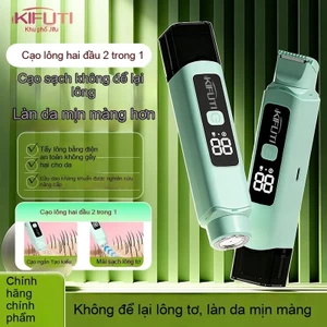 Máy cạo râu điện đa năng hai đầu sạc lại được, tích hợp máy tỉa lông toàn thân.