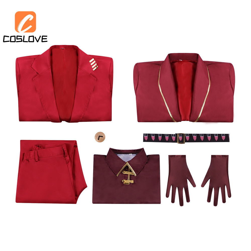 Anime trò chơi Limbus công ty Lei Heng - Full bộ cosplay đỏ dành cho nam phù hợp đồng phục party