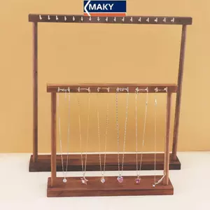 MAKY Trang Sức Tổ Chức Trưng Bày Đứng Gỗ Chắc Chắn Nelace Treo Mặt Bàn Ra Cho Dây Xích Bông Tai Vòng Tay Trưng Bày Lưu Trữ Ra VN