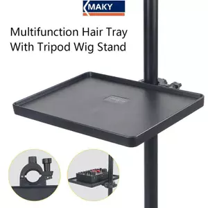 Maky - Khay Tóc Đa Năng cho Tóc Giả với Chân Đế, Dễ Dùng và Hỗ trợ Móc Tóc, Kéo Lược Âm Thanh [VN]