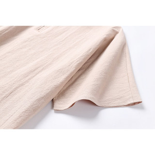 Áo thun nam plus size phong cách Trung Hoa, vải cotton lanh mỏng, tay ngắn, phù hợp mùa hè