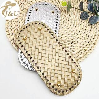 JU DIY Túi Da Đáy 22x10cm PU Dệt Kim Ví Đế Làm Túi Xách Móc Tote Đế Cho Túi Handmade Dự Án VN