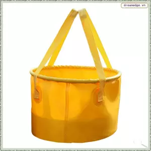 Xô gấp gọn màu vàng 20L - Phù hợp cho cắm trại và du lịch