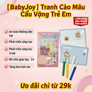 Scratch Art Trẻ Em Bộ Vẽ Màu Nước Giáo Dục Thủ Công Đồ Chơi Thẻ Màu Bộ Nhãn Dán