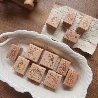 Dấu gỗ rubber Stamp House Little Fairy mẫu mới