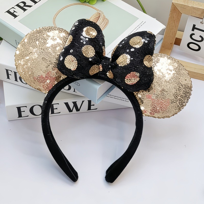 Băng Đô Mickey Nile Kỳ Nghỉ Ảnh Chống Trơn Trượt Sáng Kim Cương Mũ Hỗn Hợp Lô Băng Đô 26.4.26