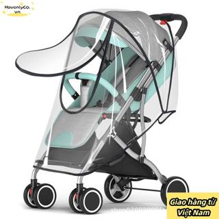 [Vận chuyển nhanh] Xe đẩy che mưa HAVENLYCO Vỏ bọc xe đẩy thời tiết PVC / EVA Vỏ di động