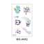 THEGIRL8B Nhãn dán mặt, Phim hoạt hình Gradient Soccer Them Hình xăm tạm thời, Trophies Màu nước Nhãn dán cơ thể bóng dùng một lần Trận đấu