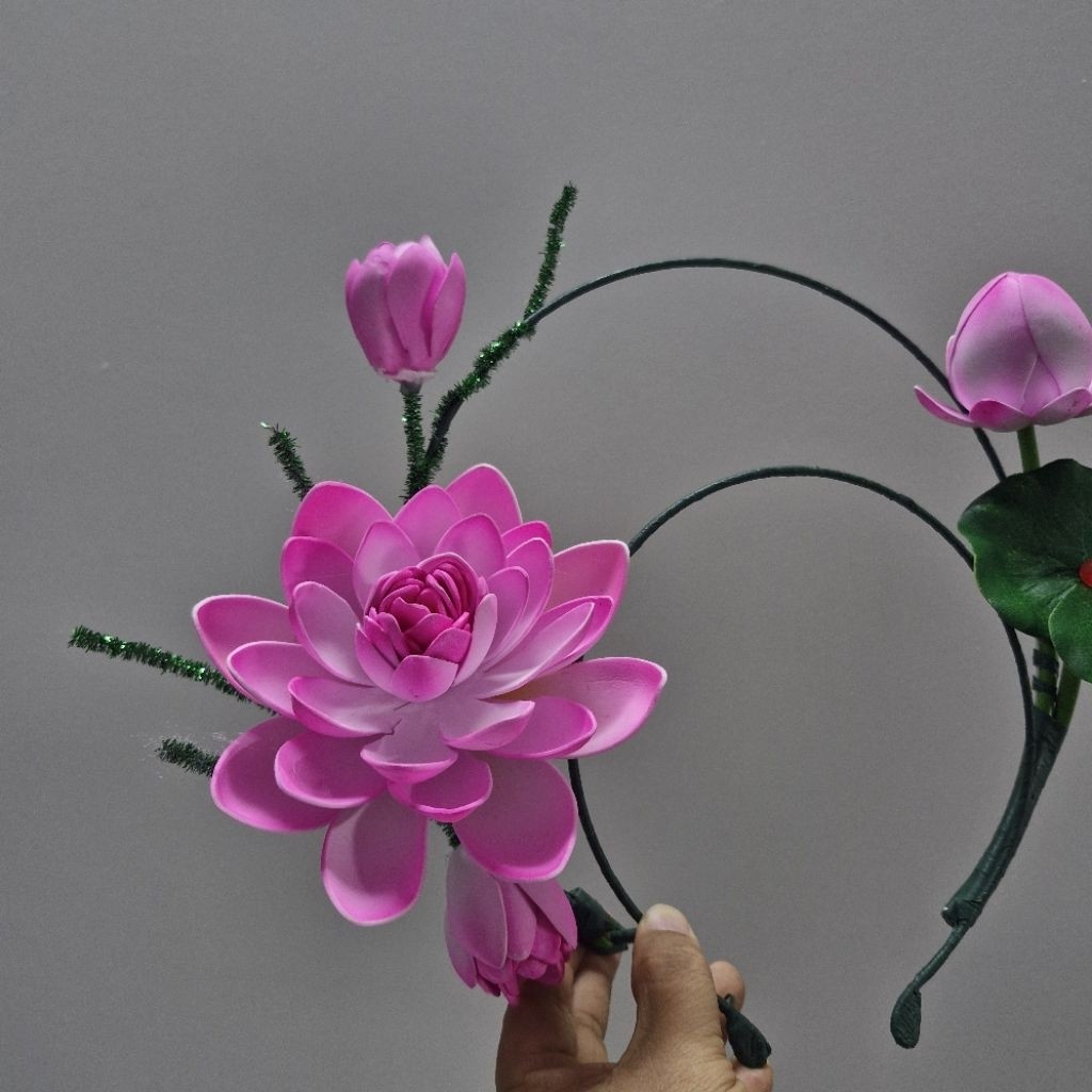 Cài tóc hoa sen, cài tóc biểu diễn văn nghệ, Đạo cụ phụ kiện Nguyễn Nhật