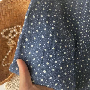 Denim Star Cotton Handmade Vải Denim Cotton Nguyên Chất Quần Áo Váy Vải diy Vải Ngọt Ngào 428