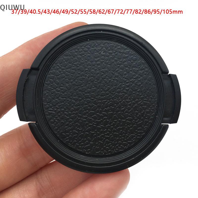 QIUWU 39 40.5 43 46 49 52 55 58 62 67 72 77 82 86 95 105mm Nắp ống kính máy ảnh Nắp bảo vệ ống kính Nắp trước cho ống kính DSLR Canon Nikon.