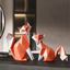 Tượng động vật Fox Light Luxury Resin Trang trí nhà cửa