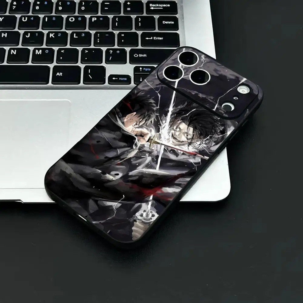 TP-3 Anime K-Kagurabachi Ốp Lưng Điện Thoại IPhone 17 16 15 14 13 12 11 Pro Max Plus Mini Đen Mờ Vỏ Mềm Funda