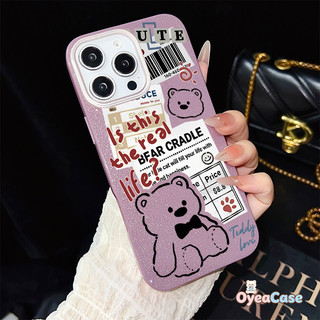 Ốp lưng cứng chống sốc hình con gấu lấp lánh dễ thương cho OPPO A6 GT A6C A6i Plus A6S A6T A6V A6X A6K A6L Reno 15 Pro Max Mini F33 F31 Pro Plus K14X 5G 4G
