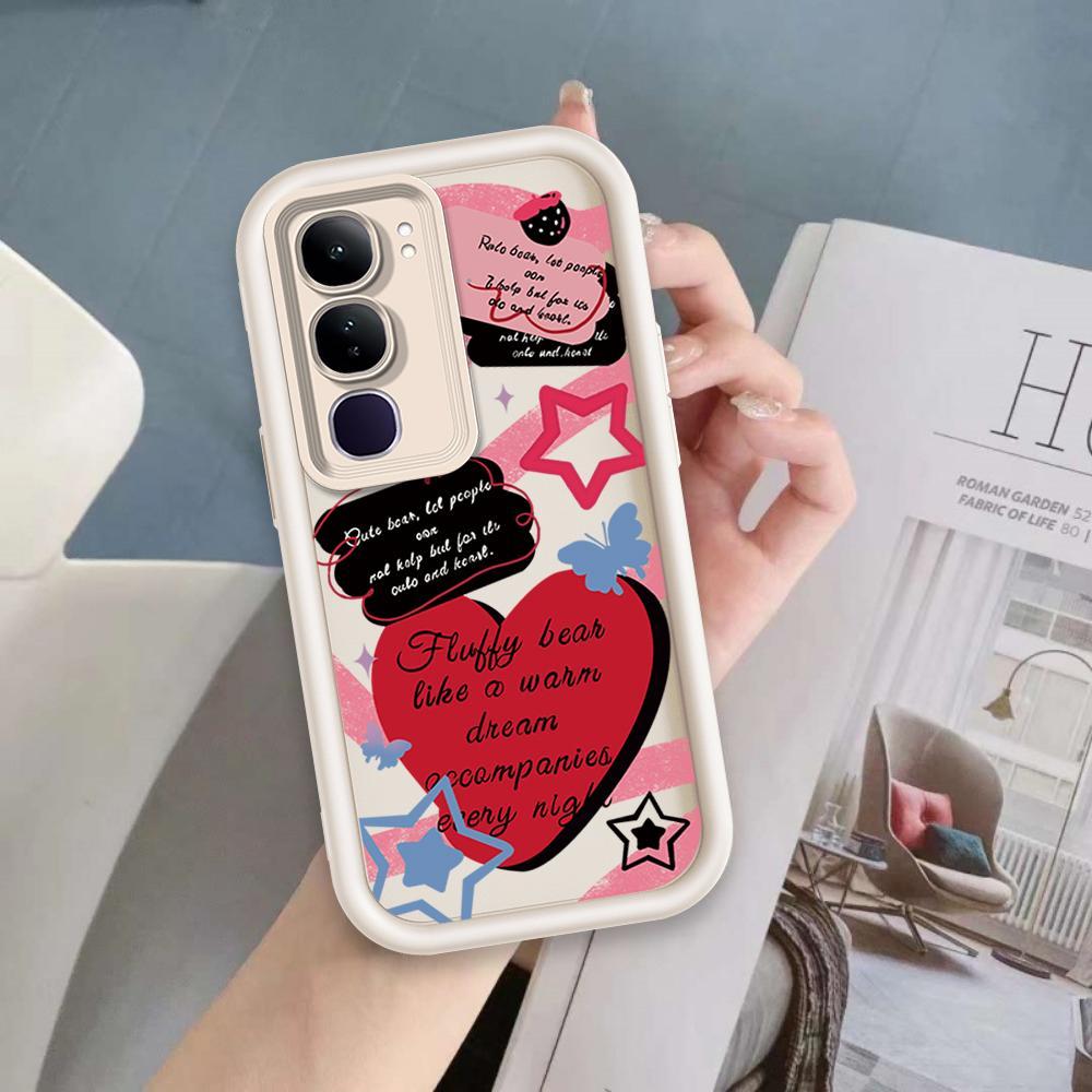 Vỏ Cho VIVO Y19S Pro Y29 4G Phim Hoạt Hình Silicon Mềm Ốp lưng TPU Tình Yêu Xu Hướng Giày Thiên Thần Mắt Chống Sốc Ốp Lưng