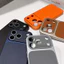 Ngay lập tức, Da trơn cửa sổ lớn, Tương thích với iPhone 17, 16, 15, 14, 13 Pro Max Vỏ điện thoại họa tiết da (Model 16 PM / 15 / 14), Họa tiết da máy ảnh lỗ lớn Ph