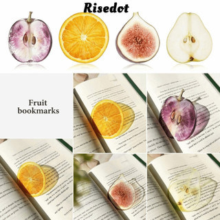 Dấu trang RISEDOT, Dấu đọc sách tinh tế trong suốt, Cảm giác cao cấp Mô phỏng độc đáo Dấu trang Quà tặng học sinh