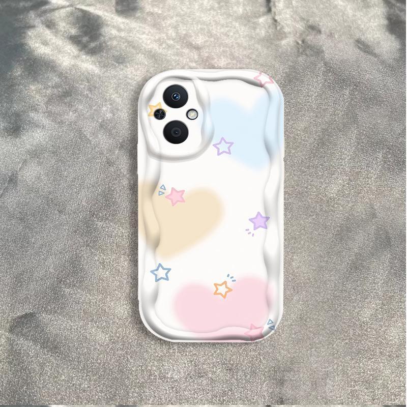 Thích Hợp Cho Reno 7Z 5G / Reno 8Z 5G 3D Mềm TPU Nơ Tình Yêu Vỏ Điện Thoại Chống Sốc