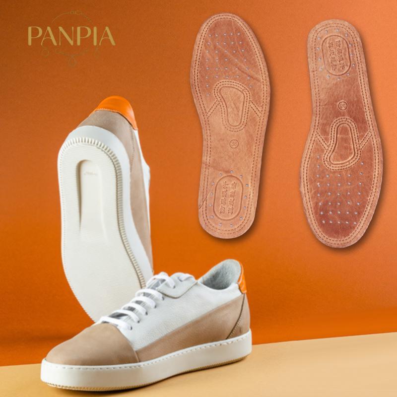 PNPIA- 1 Cặp Đế Da Bò Cho Giày Menfortable Khử Mùi Da Thông Thường Đế Lót Chân Chất Lượng Da Thật Đế Đế Giày