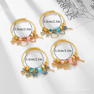 Hàn Quốc Dongdaemun Thép Không Gỉ Nơ Đính Hạt Vòng Tay Nữ Sinh Ánh Sáng Sang Trọng Niche Kim Cương KT Mèo Tình Yêu Vòng Tay