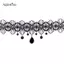AqToCna Thời Trang Gothic Ren Retro Choker Cổ Hoa Mặt Dây Chuyền Nelace Trang Sức AqToCna