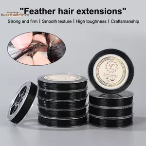 TRTR 60M / Cuộn Full Co Giãn Tóc Dệt May Trang Trí Tóc Giả Lưới May Sợi Cotton Để Làm Lông Vô Hình Phần Mở Rộng Tóc VN