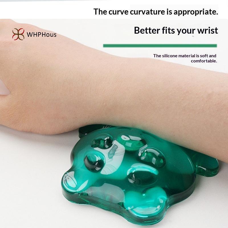 < WHPHous-t > 1 Cái Silicone Gel Chuột Cổ Tay Gấu Dễ Thương Hỗ Trợ Tiện Dụng Giảm Chấn Bàn Làm Việc Laptop Sử Dụng Đẹp