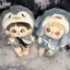 20cm Quần Áo Cho Bé Sang Trọng Chim Cánh Cụt Dễ Thương Cotton Búp Bê Mùa Đông Quần Áo Nhỏ Áo Choàng Búp Bê Trang Điểm Đèn Quần Áo Cho Bé