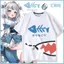 Gawr Gura Gawr Gura Shark Girl Vtuber Hàng hóa Áo thun ngắn tay hai chiều nam nữ Quần áo mùa hè