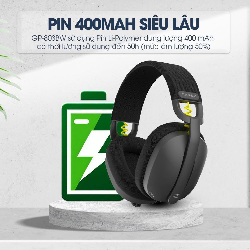 Tai nghe ZADEZ không dây GP-803, thiết kế trẻ trung, chất liệu cao cấp bền bỉ - Hàng Chính Hãng
