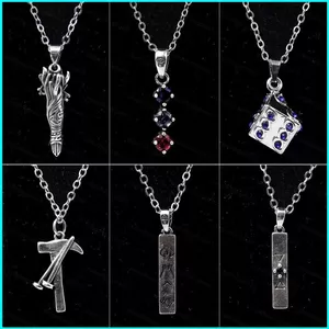 HK1 JUJUUTSU KAISEN Vòng Cổ Anime Mặt Dây Chuyền Cổ Dây Chuyền Cosplay Kugisaki Nobara Fushiguro Megumi Phụ Kiện Thời Trang KH1