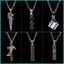 HK1 JUJUUTSU KAISEN Vòng Cổ Anime Mặt Dây Chuyền Cổ Dây Chuyền Cosplay Kugisaki Nobara Fushiguro Megumi Phụ Kiện Thời Trang KH1