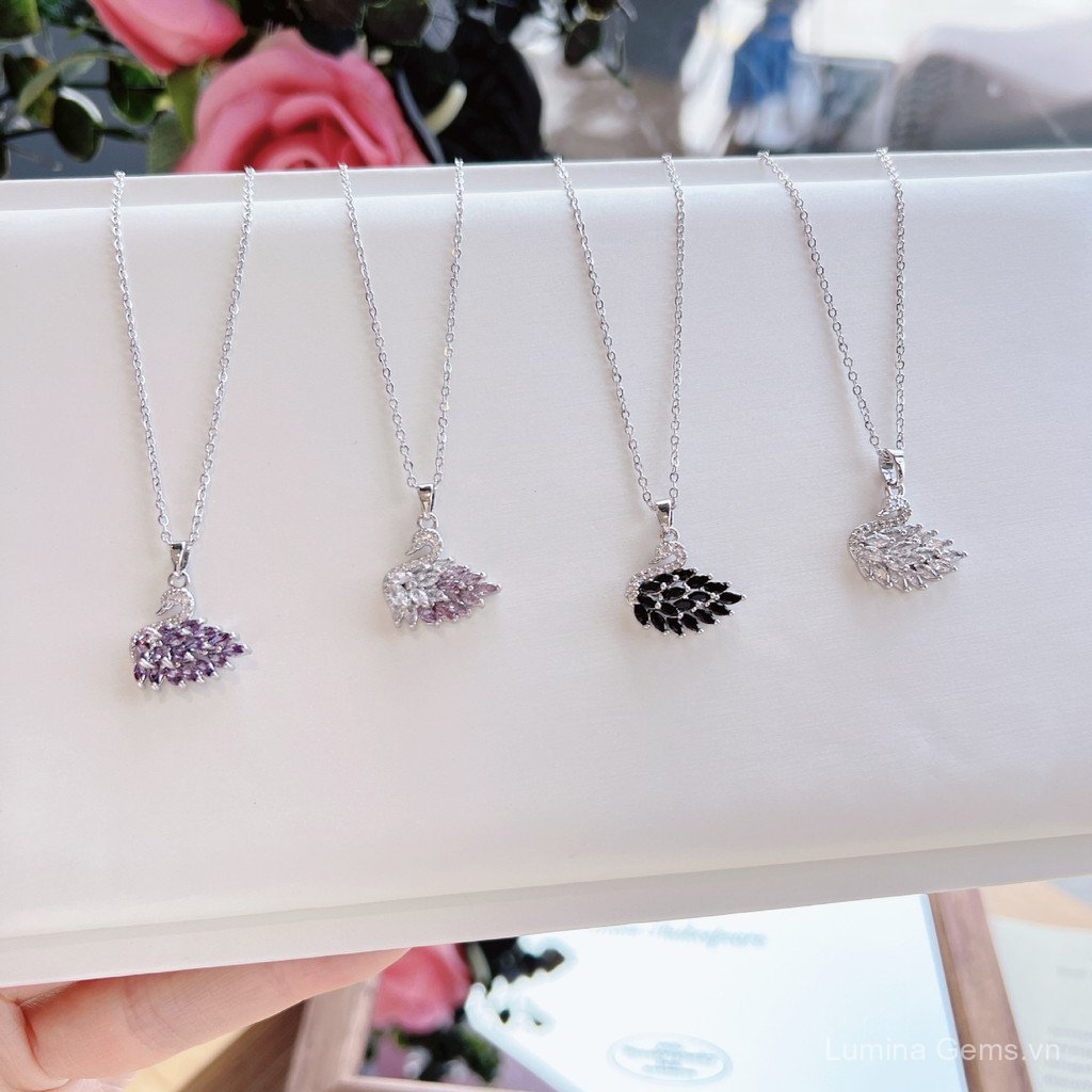 Thiên Nga Mặt Dây Chuyền Vòng Cổ Nữ Thời Trang Niche ins Hợp Thời Trang Influencer Cùng Phong Cách Mori Phong Cách Thép Titan Xương Đòn Dây Xích Niche Thiết Kế Trăm