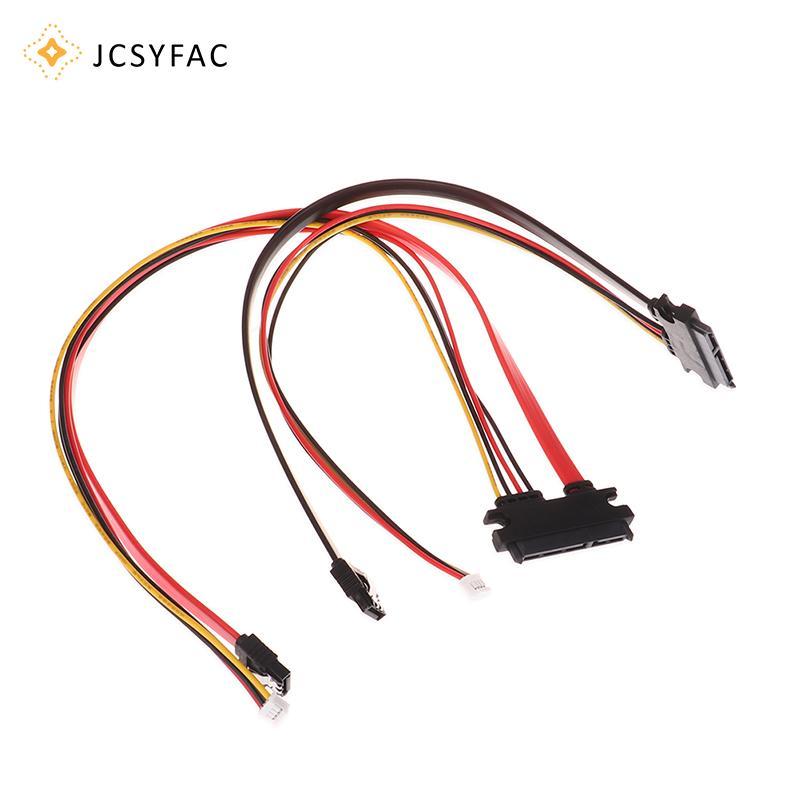 JCSYFAC 20 / 30 / 40cm Mini 4Pin + Cáp Nguồn SATA 22 (15 + 7) Pin Sang PH2.0 / 3.0 Đĩa Cứng Cáp Dữ Liệu Ổ Đĩa Quang Cáp Nguồn Mới