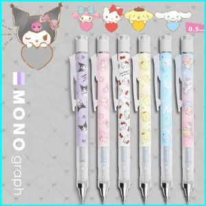 HK1 TOMBOW x sanrio Lắc ra chì đẩy Bút chì cơ khí lõi 0,5mm sẽ không phá vỡ Cinnamoroll Kuromi Melod