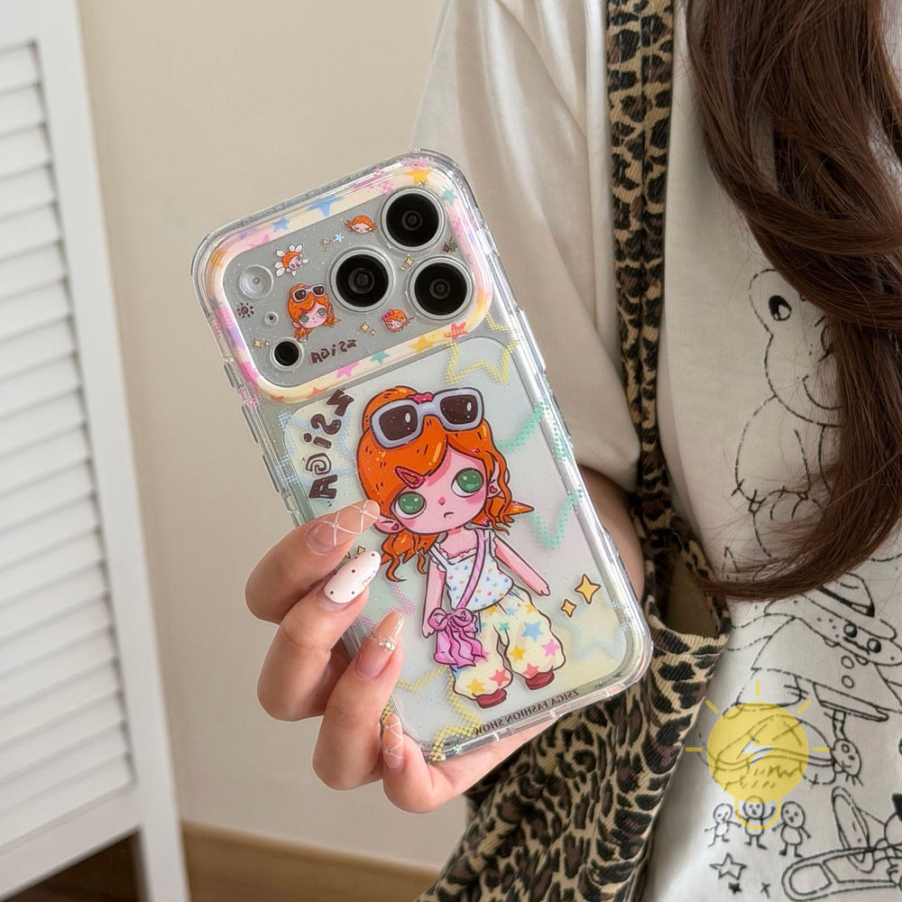 Phone Case For iPhone 17 Pro Max 16 15 TPU Chain Aesthetic Korean Cute