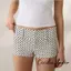 Quần short Mini mùa hè dành cho nữ in chấm / sọc thấp đi chơi quần short siêu nhỏ
