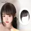 AqToCna Tổng Hợp Giả Vô Hình Không Khí Nổ Tóc Nối Dài Phía Trước Viền Tóc Nâu Phụ Kiện Tóc Cho Nữ AqToCna