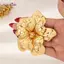AqToCna Nữ Tuyên Bố Lớn 3D Lớp Hoa Vàng Thổ Cẩm Đậm Retro Tuyên Bố Cổ Thanh Lịch Phụ Kiện Cho Tiệc Cưới Hàng Ngày Mặc AqToCna