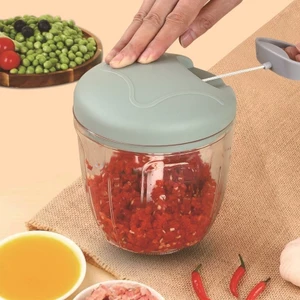 Máy xay cầm tay LUMERA dây rút xay tỏi ớt thực phẩm, máy xay cầm tay dung tích 500ml, 900ml, máy xay