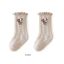25 Xuân Thu Phong Cách Tất Cho Bé Sơ Sinh Bé Không Xương Rời Miệng Nấm Cạnh Retro Bé Gái Cotton Tất Công Chúa Tất 5FFY