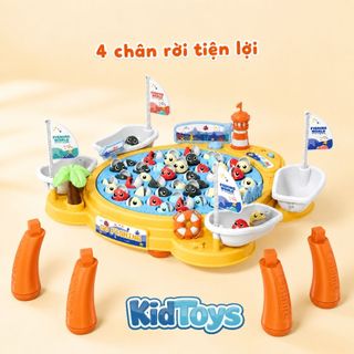 Bộ Đồ Chơi Câu Cá KidToys 45 Món - Bàn Câu Cá Phát Nhạc Giúp Bé Luyện Tay Mắt