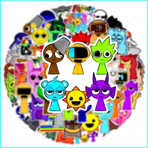HT2 52 Cái / bộ incredibox Sprunki trò chơi âm nhạc dán trang trí máy tính TH2